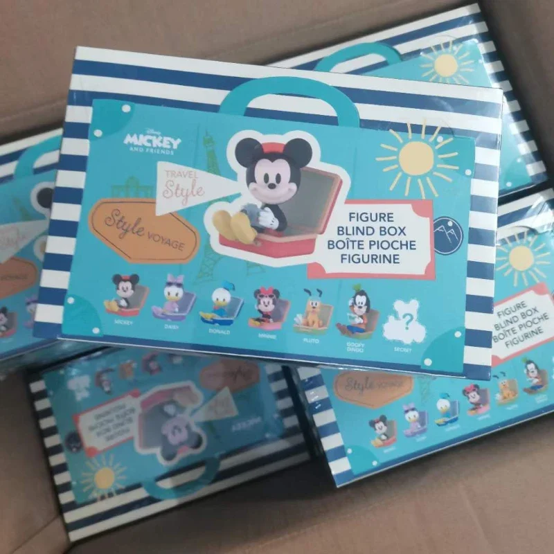 ディズニー トラベルシリーズ ブラインドボックス、ミッキー＆グーフィー ドナルド フィギュア、クリスマスギフトセット（子供向け）、新着デコレーション、子供のおもちゃギフト