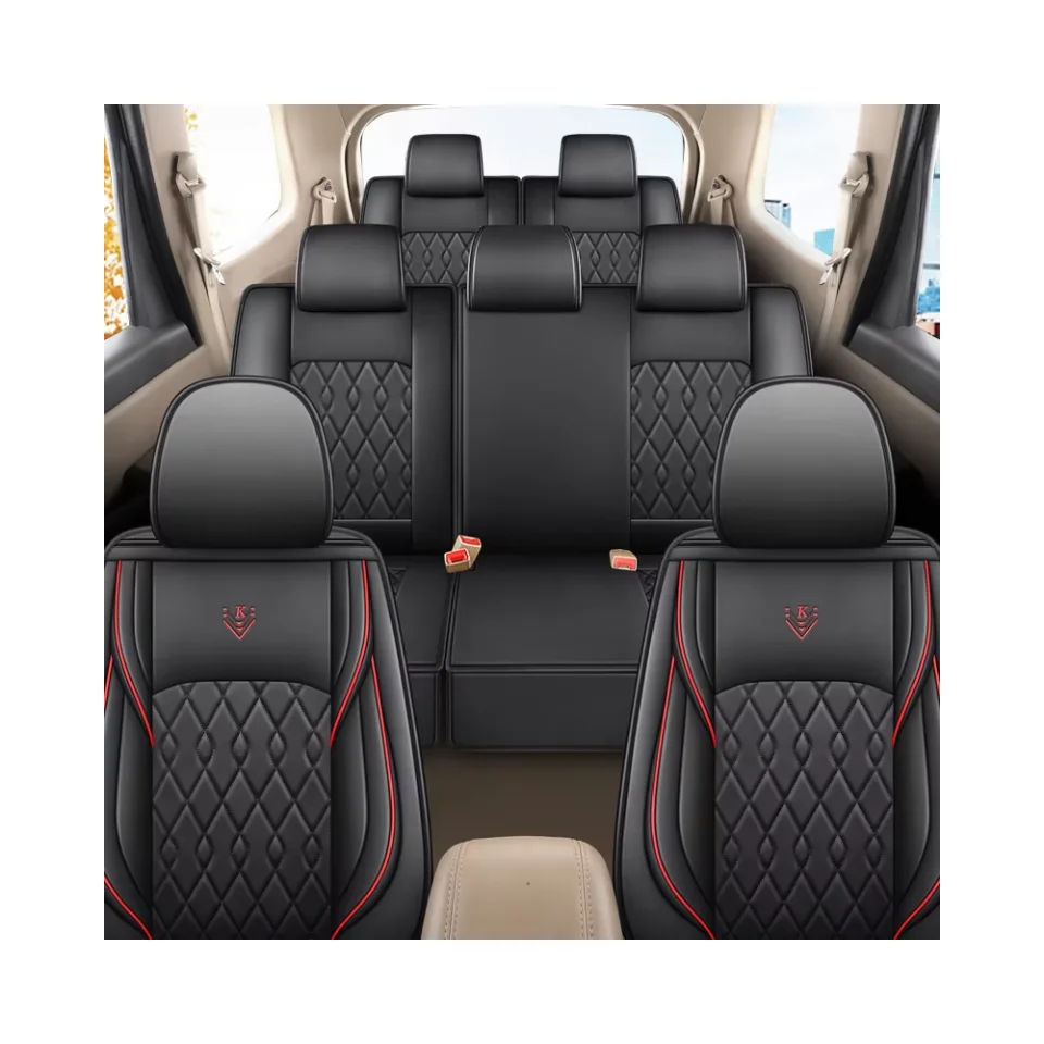 

Universal Fit Leather Car Seat Covers for 7 Seat Car for Bmw for toyota highlander Previa Odyssey