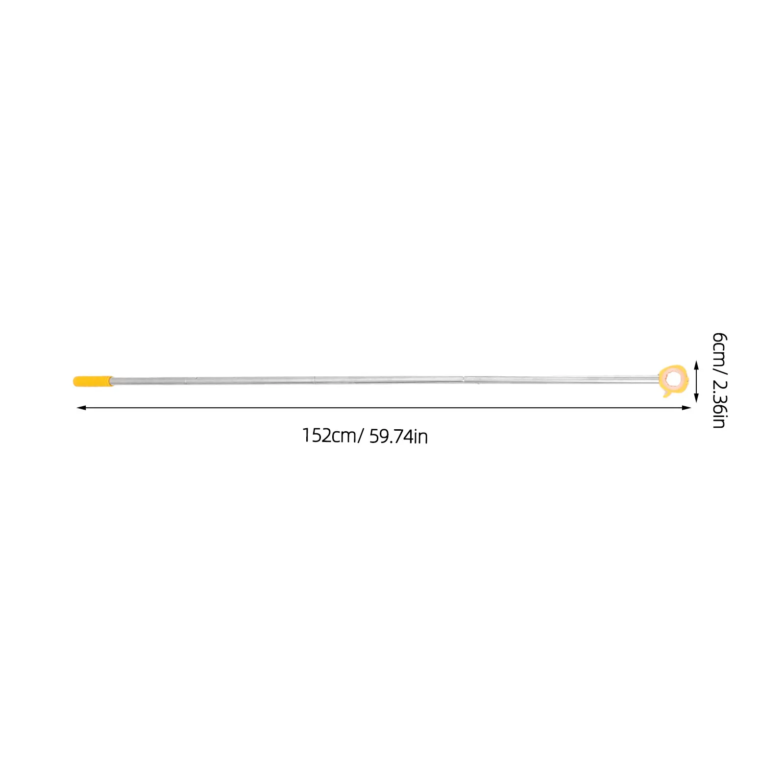 Telescoping Window Opener Pole Adjustable Lightweight Extension Rod for Awning Windows High Reach Use