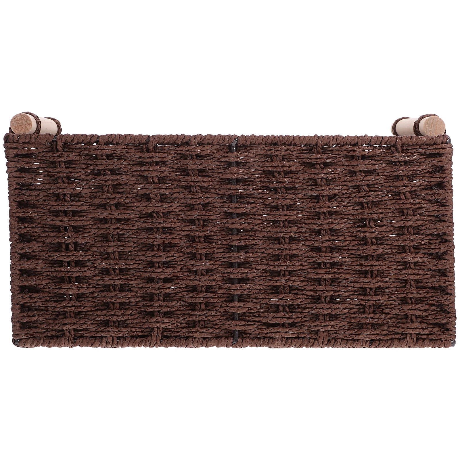 

31x21x15cm Coffee with Handle Organizer Basket Desktop Home Organizer Desktop Sundry Bin Storage Bin Cloth Lined Tidy