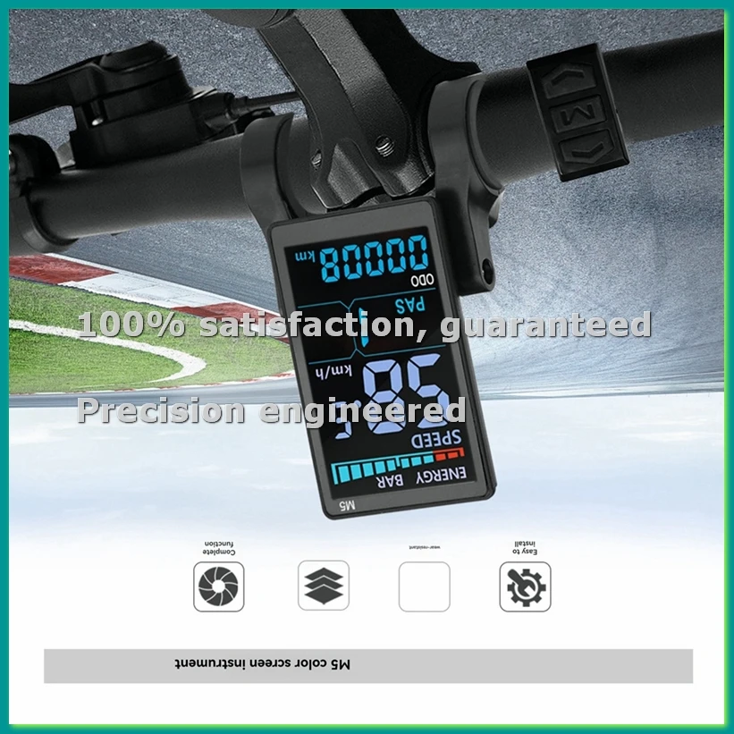 

M5 Electric Bike Color LCD Display Meter 36V 48V/30A 12 Tube Sine Wave Controller E Scooter LCD Panel for Mountain EBike-BCBW