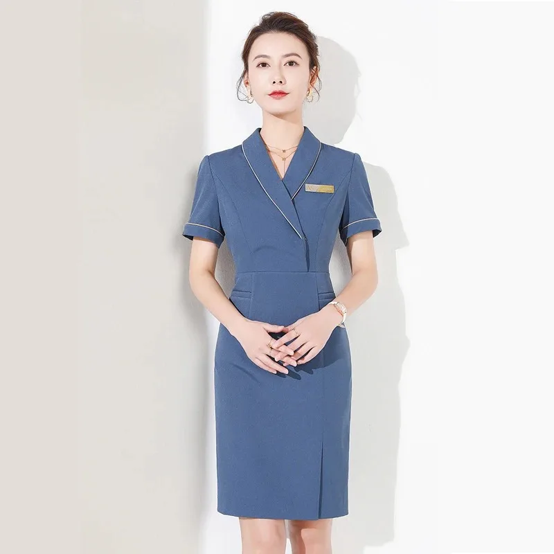 reception-professional-skirt-art-test-flight-attendant-uniform-hotel-beauty-sales-department-tooling