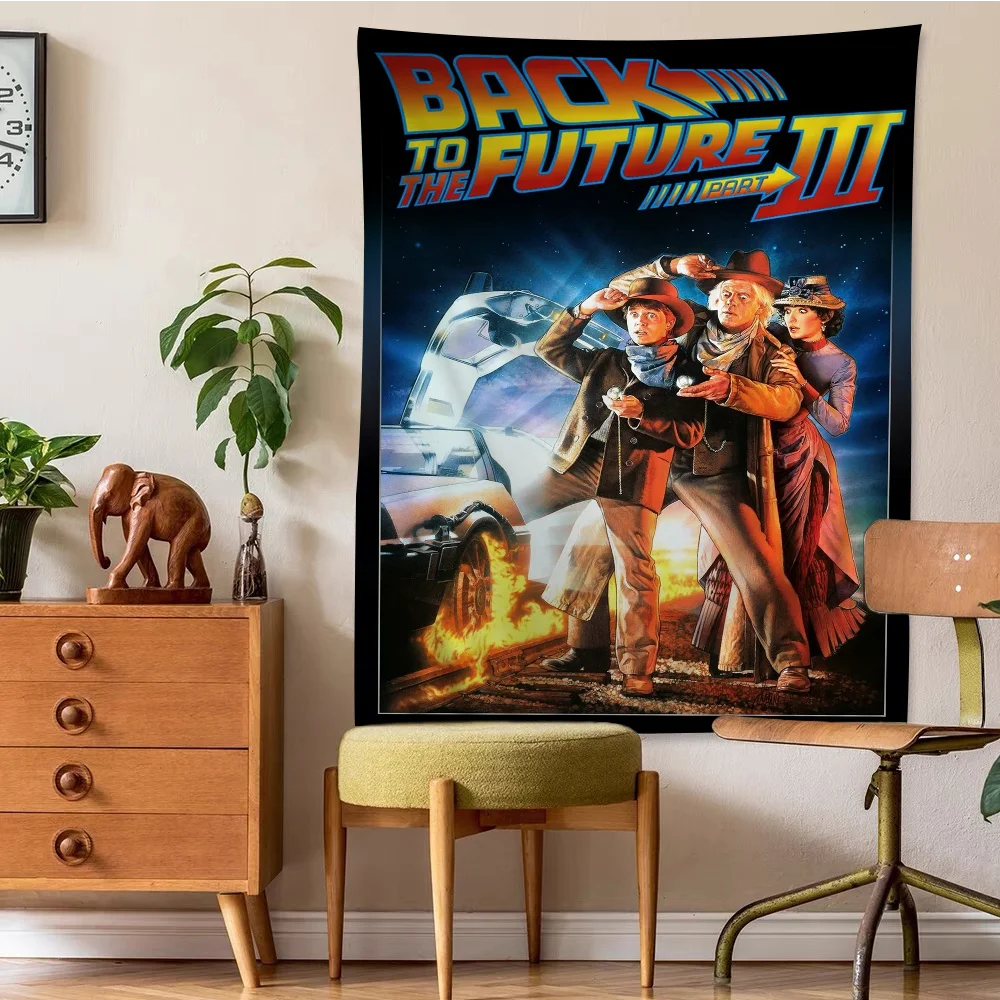 Movie Back To The Future Hanging Bohemian Tapestry Hanging Tarot Hippie Wall Rugs Dorm Home Decor