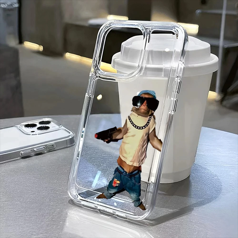 

Cute Monkey Phone Case For Samsung Galaxy S25 S24 S22 S23 Ultra Plus Shockproof Silicone Cover S22+ S23+ S24+ S25+ Shell Fundas