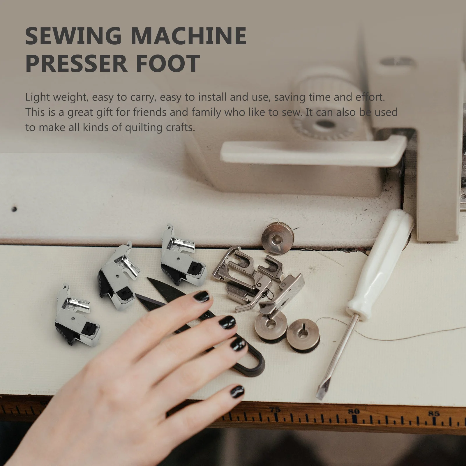 Adaptateur de poignée de pied-de-biche pour Machine à coudre, support de pied-de-biche robuste au Design Simple, idéal pour la couture au Quilting, 6 pièces