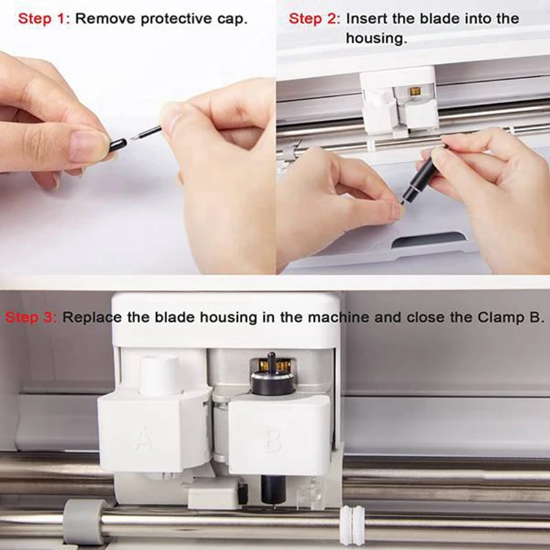 Imagem -02 - Lâmina de Corte Profundo para Cricut Maker Porta-ferramentas Black Metal Cricut Explore Air Cutting Plotter 15 Preço 1pc