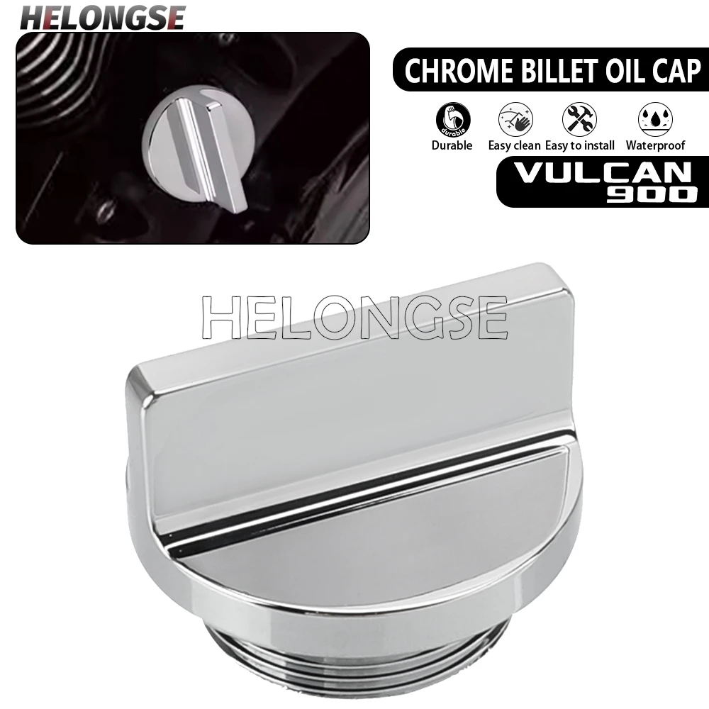 

For Kawasaki VULCAN 900 Vn900 Vulcan900 Classic LT 2006-2023 2024 2022 2021 Custom SPECIAL EDITION Chrome Billet Oil Filler Cap