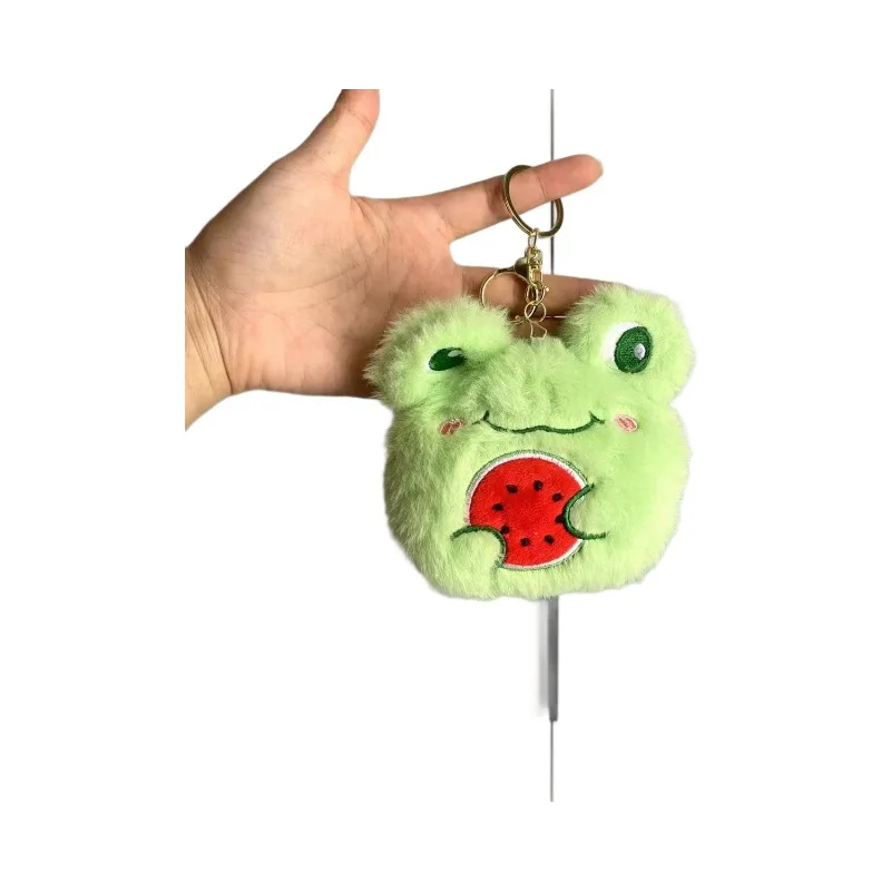 new Plush Toy Frog Wallet Keychain Pendant Cute Doll Bluetooth Earphone Cover soft fashione Exquisite decorate birthday gift