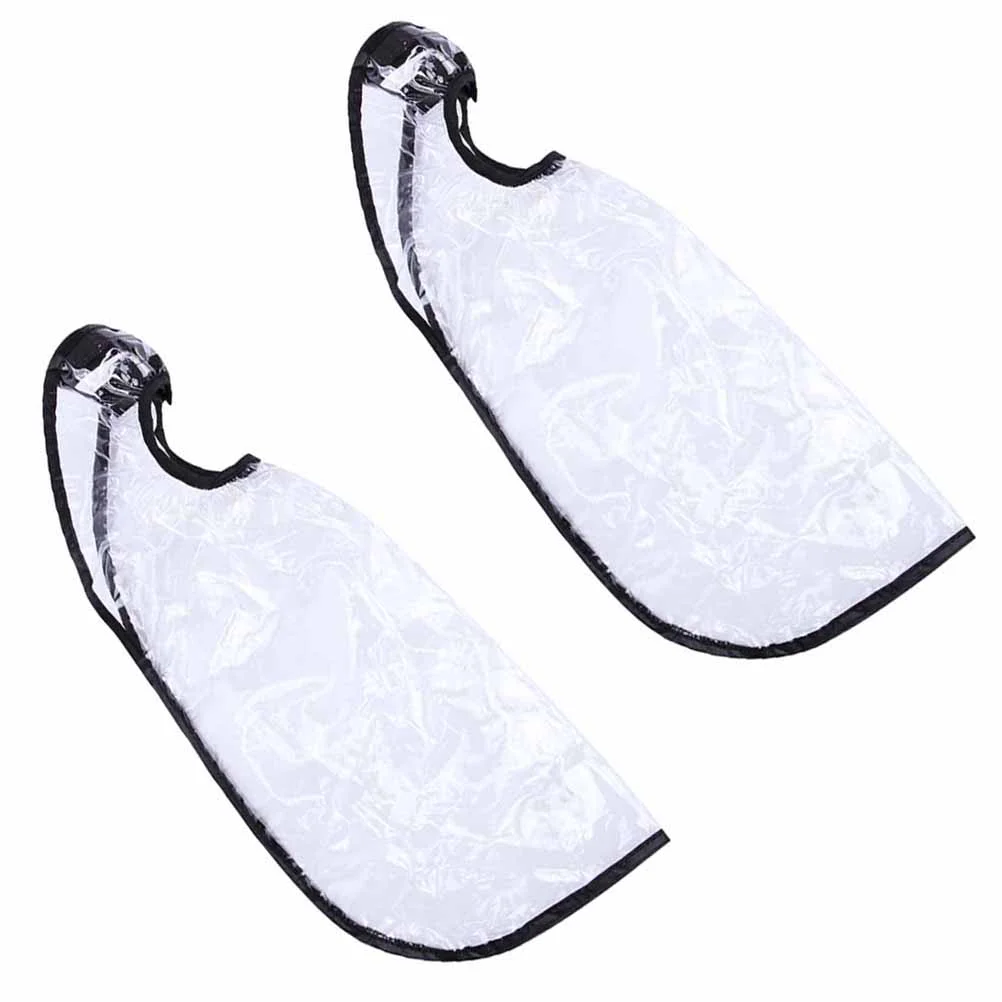 2 Pcs Elderly Shampoo Bib Hair Stylist Apron Dedicated Washing Funnel Plastic Pp Cape for Salon Durable Capes