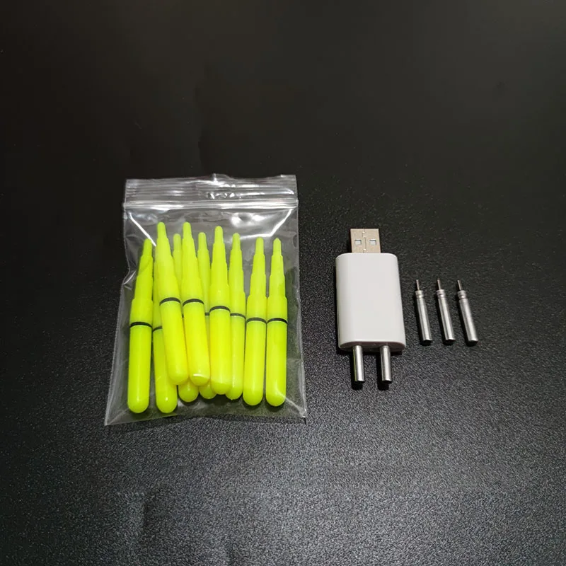 Luces LED para flotador de pesca nocturna con baterías recargables