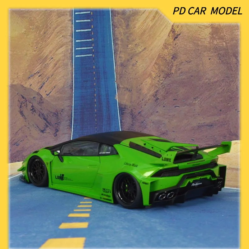 AUTOART Collectible 1:18 Scale Model for LB SILHOUETTE WORKS LIBERTY WALK LAMBORGHINI HURACAN GT PEARL GREEN