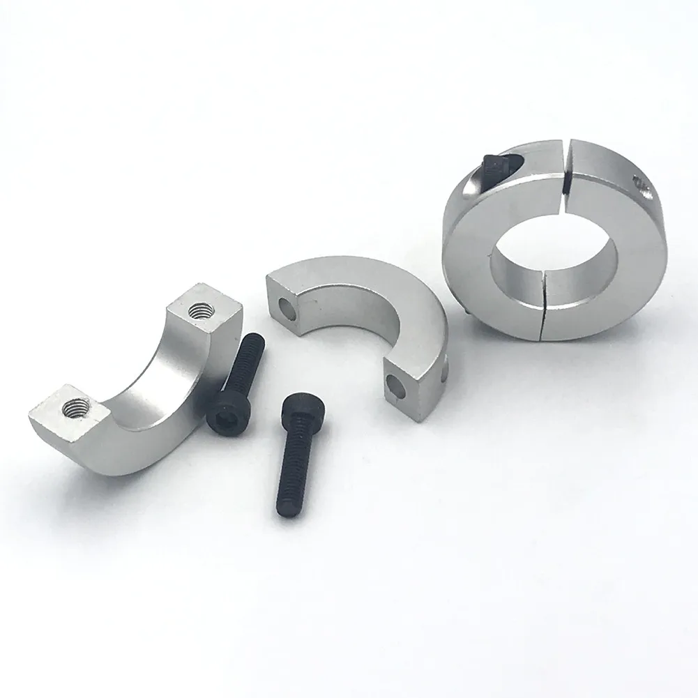 1pc Aluminum Alloy Fixed Rings/ Clamp Collar Double /Split 13mm To 30mm Inside /Diameter Shaft Collar /Clamps Types Tools