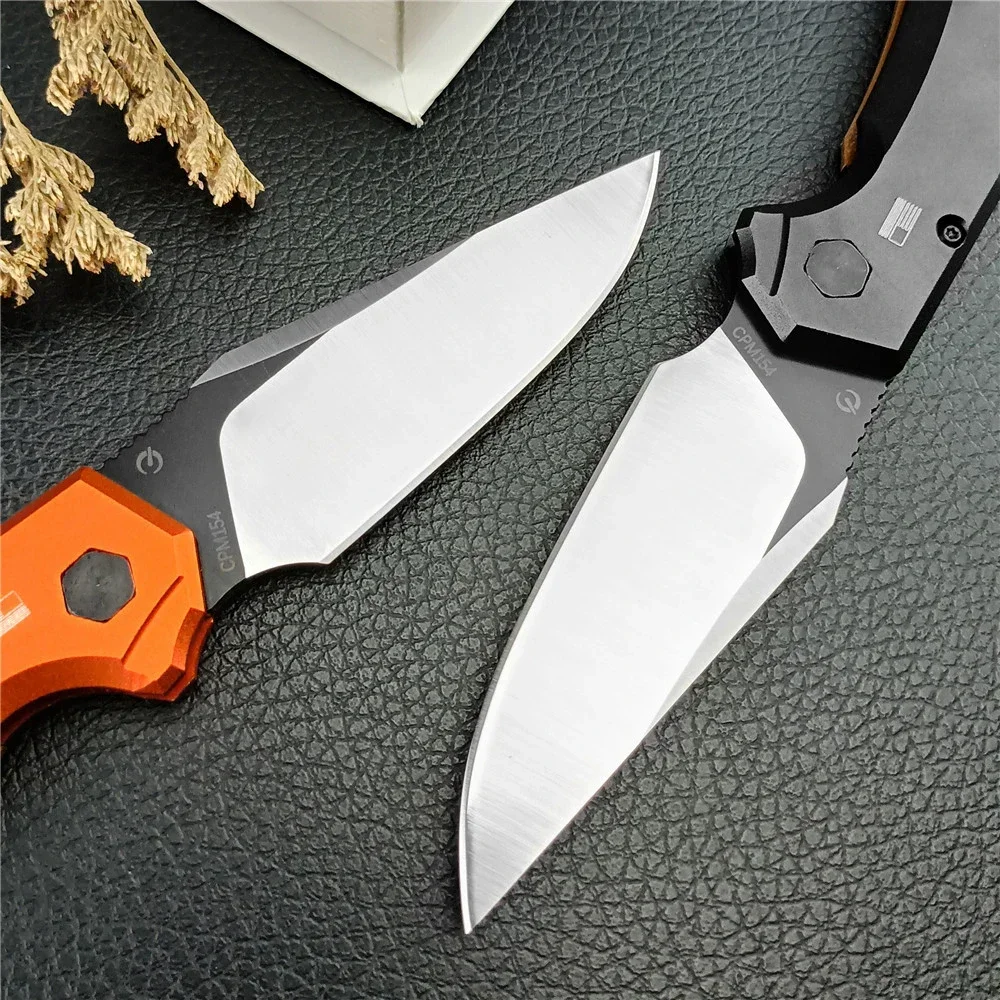 KS 7851 Launch 19 Folding Knife D2 Clip Point Blade Aluminum Alloy & G10 Handles Pocket Knife Outdoor Survival Tools