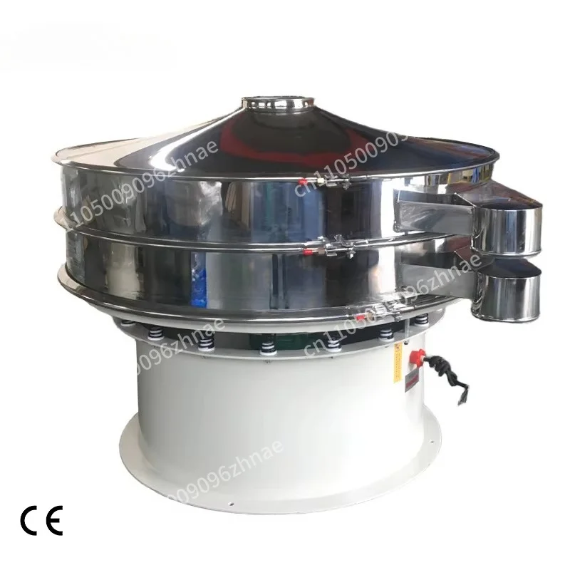 High-efficiency stainless steel structure electric rotary vibration milk separator for food processing 380V/220V