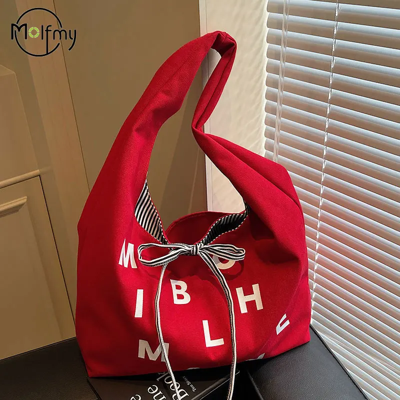 

Large Capacity Shoulder Bag Trendy Women's Tote Bag with Personalized LetterCommuting Class Leisure Double -Sided Handbag Women