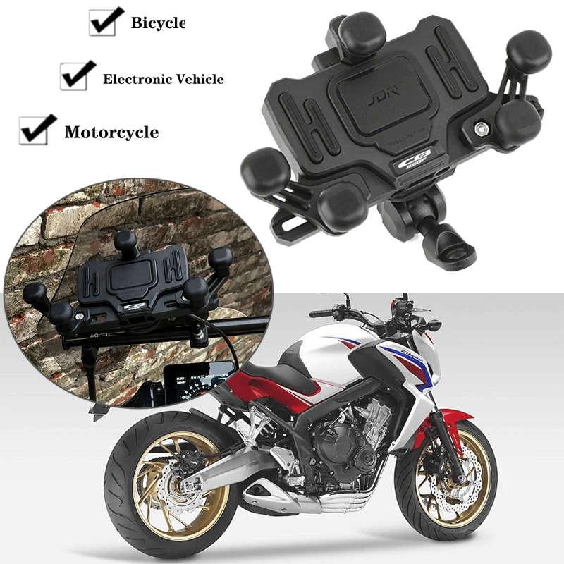 

Для Honda CB650R CB 650R CB650F CB 650F CB 650R 650F 650 R F Мотоциклетный GPS-держатель для телефона Подставка для телефона Навигационный кронштейн