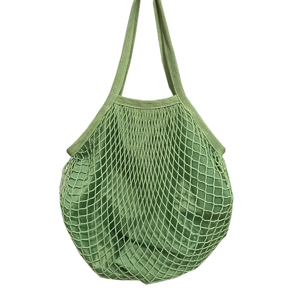 

Легкие хлопковые сумки для продуктов, портативный многоразовый органайзер, сумка, сетчатая веревка, дышащая сетчатая сумка для хранения фруктов и овощей