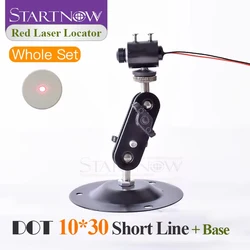 Set 10*30s 5V With Bracket Laser Dot Red Module Laser Locator Dot Beam Pointer For Laser Marking Machine Positioning