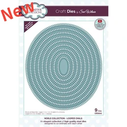Looped Ovals Craft Die Scrapbook Diary Decoration Embossing Template DIY Greeting Card Handmade 2023 New