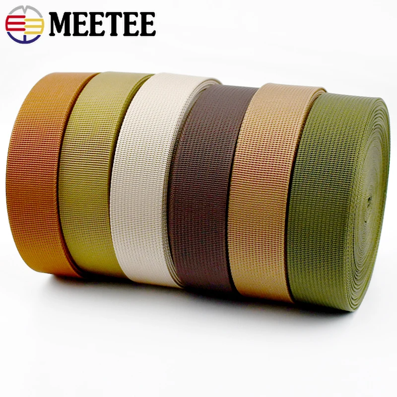 3/5M 20-38mm Nylon Webbing Tapes Braid Ribbon Band Knapsack Safety Belt Handbag Strap Trimming DIY Bias Binding Sewing Accessory