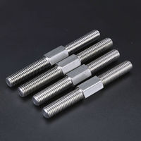 2Pcs M6 M8 Left and Right Thread Double End Thread Rod Positive and Negative Thread Bar Stud Bolts Screw 304 Stainless Steel