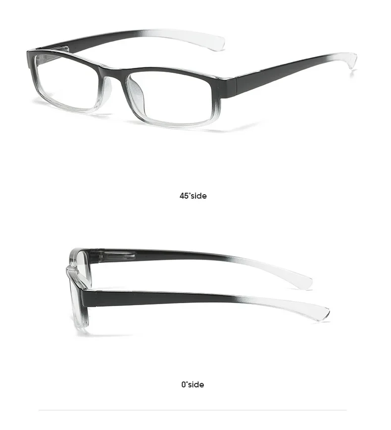 1,0 ~ 4,0 Farbverlaufs-Lesebrillengestell, Anti-Blaulicht-Brille, bequeme und leichte Lesebrille und Zubehör – Detail 17