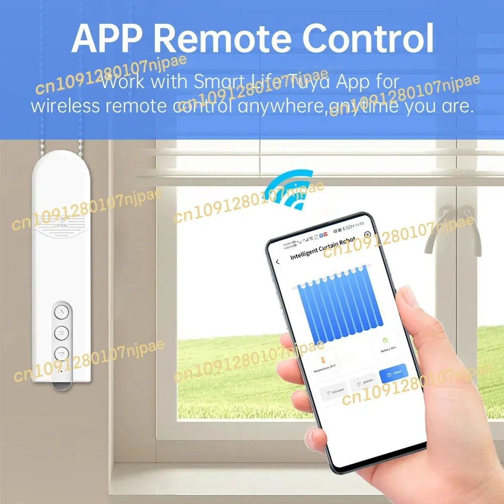 Tuya WiFi Smart DIY Motorisierte Kette Rollos Vorhang Motor Schatten Shutter Stick Solar Panel arbeit für Alexa Google Hause