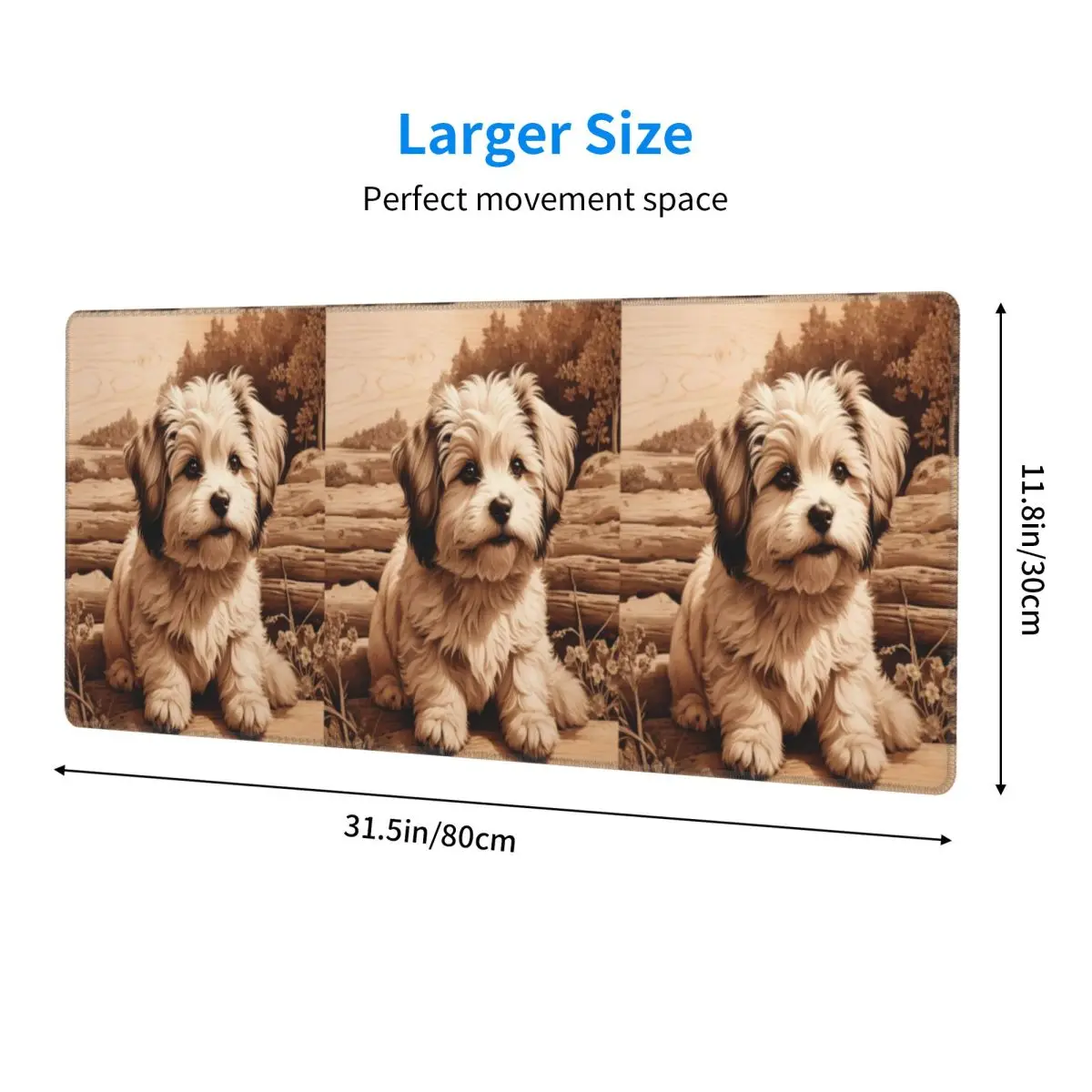 Havanese The Joyful Spirit Of Wood Large Mouse Pad Computer Keyboard Mouse Mat Gamer PC Laptop Desk Mat Office Table Mats