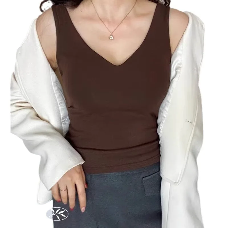 الدافئة محبوك صوف مبطن الخامس الرقبة سترة المرأة القطن الحرارية سترة الخريف الشتاء Ankllar الأحمر دافئ قاعدة طبقة علوية للنساء