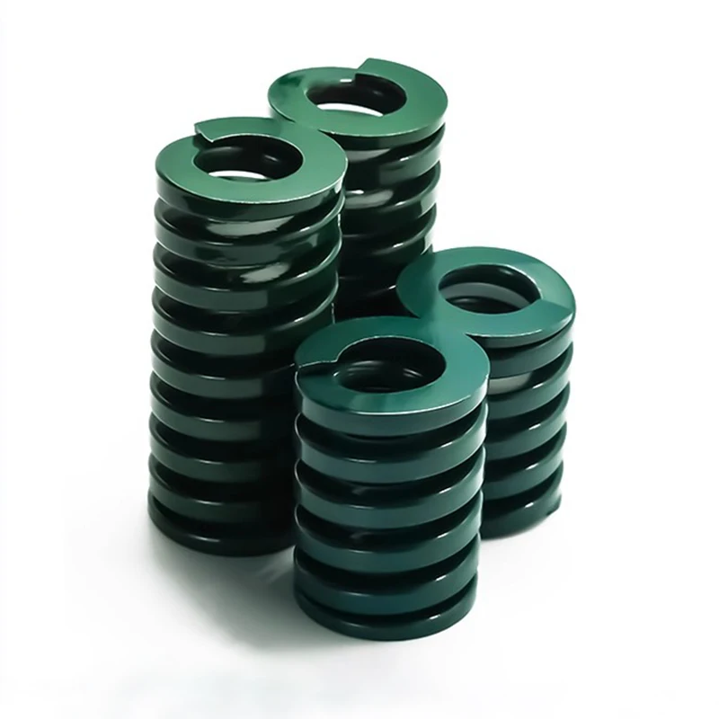 

Creamily 1PCS Mould Die Spring Green Heavy Load Alloy Steel Spiral Stamping Compression Mold Springs OD30mm Length25-100mm