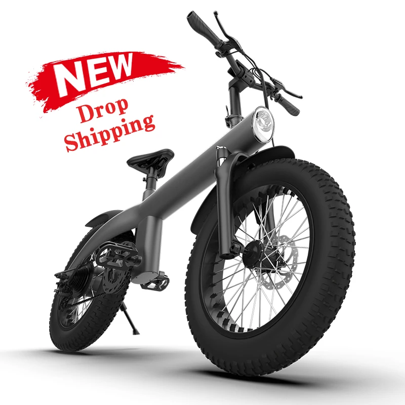 

KIXIN HX Q3 US Warehouse Aluminum Alloy Commute Ebike Drop Shipping Rear Hub 20" Wheel Size Fat Wheel Style Ebike Electric Bike