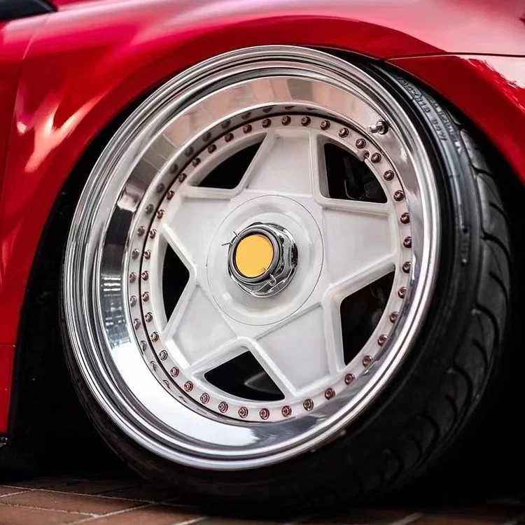 

17 Inch 5 Holes 5x100 Et 40 Alloy Forged Deep Lip Wheels Rims Five Star Spoke 75 for toyota corolla Altis pontiac Vibe 2004