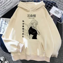 Japanese Anime Jujutsu Kaisen Graphic Hoodie Men Women Hoodies Harajuku Aesthetic Winter Fleece Pullover Sweatshirt
