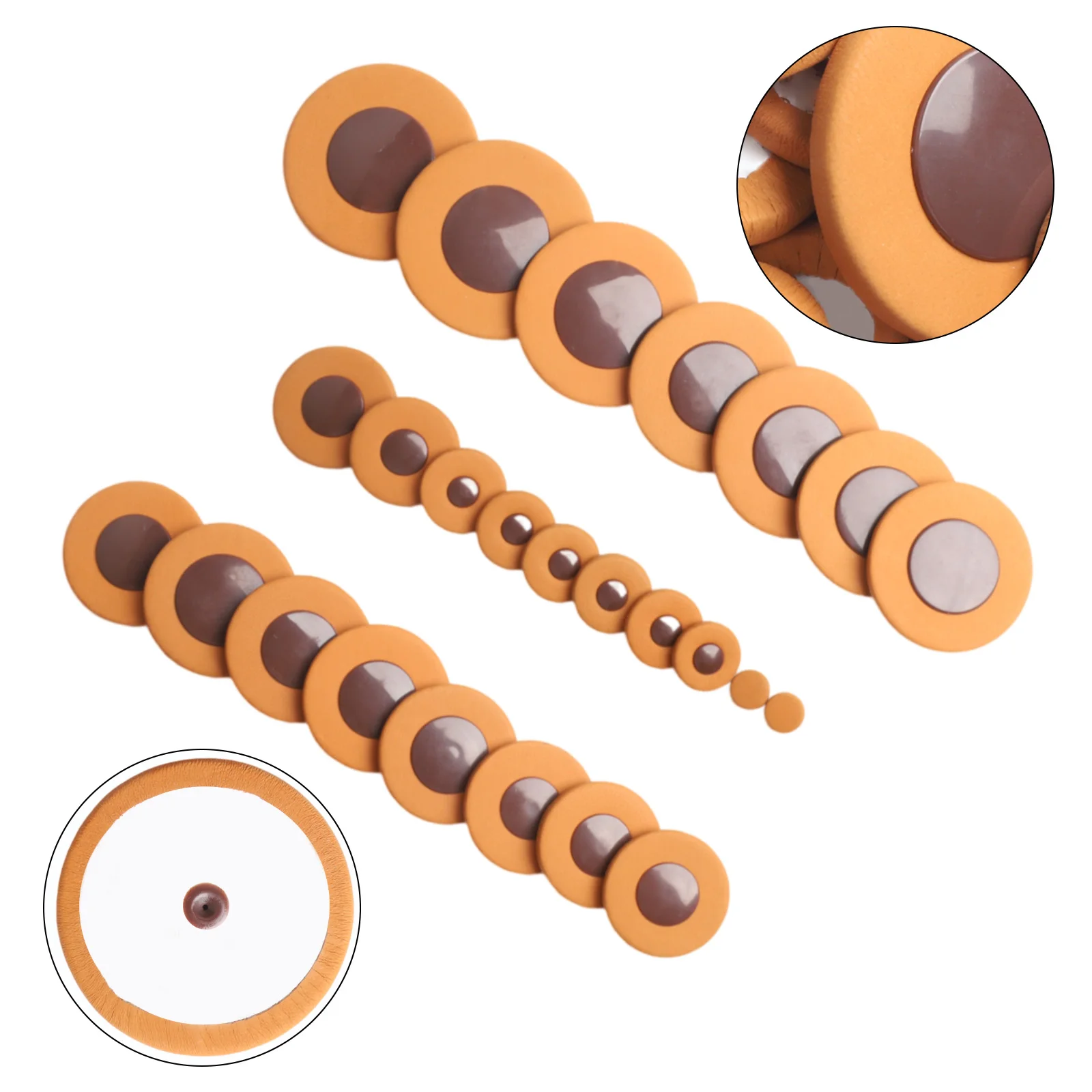 

Brown Sax Pads Sax Pads For Saxophone Players Affordable Easy Installation Long Service Life For Tenor Saxophone