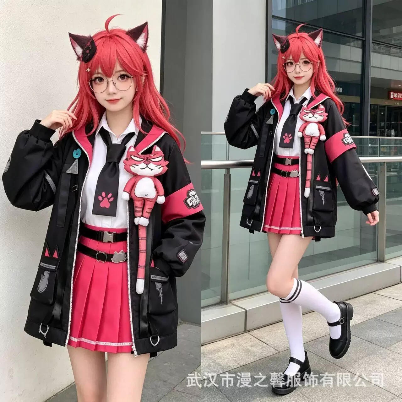 Disfraz de Cosplay de Nanally Coluccis de Neverness to Everness NTE, Uniforme Escolar de Marinera para Mujer, Conjunto Completo, Traje para Fiesta de Halloween