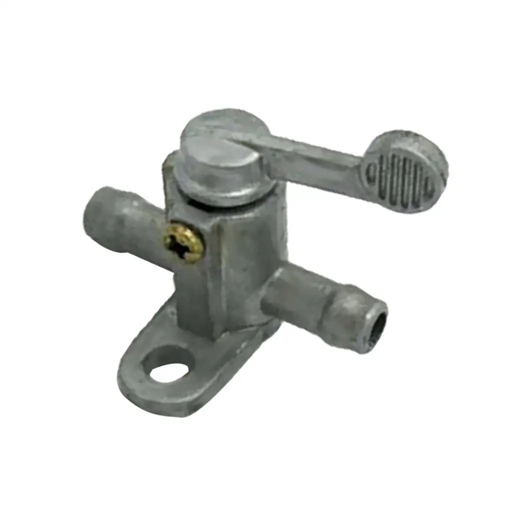 Silver Fuel Tank Tap Switch Valve Assembly for Motorcycle Motocross Off Road Diesel Bike ATV Buggy