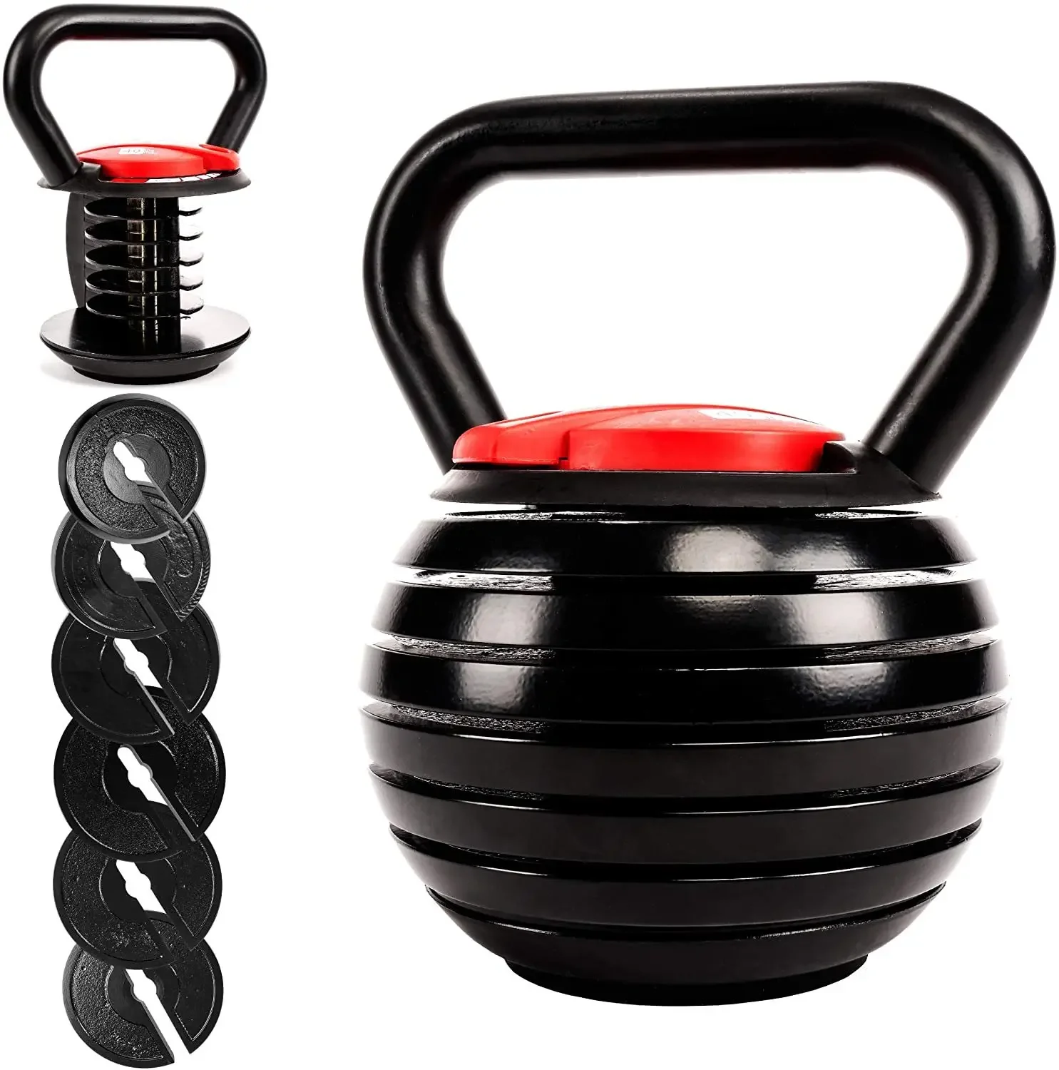 Hot Selling High Quality 20lb 40lb Cast Iron Adjustable Kettlebell With Customized Logo And Color cast iron kettlebell