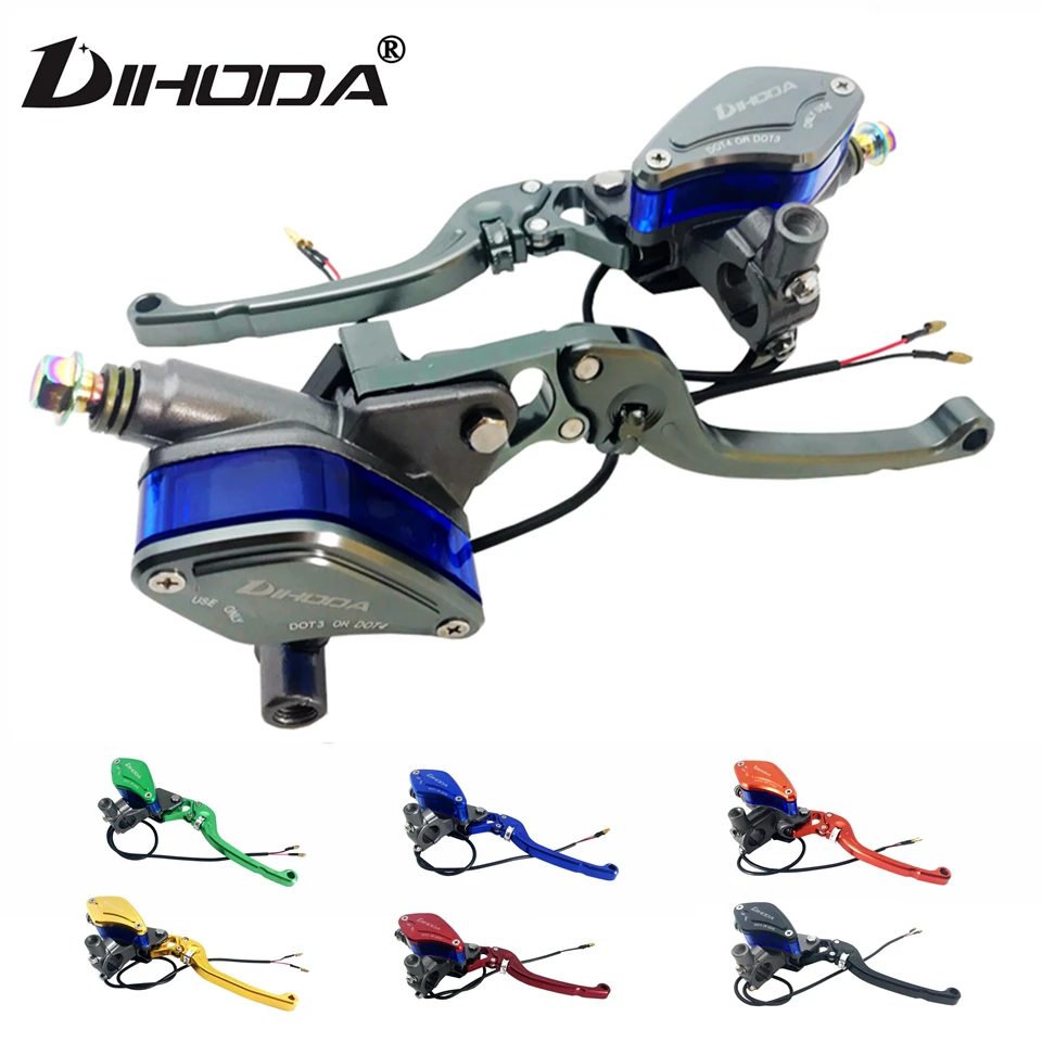 Universal motorcycle master cylinder lever brake hydraulic clutch pump motorbike 22mm for honda vespa yamaha mxs125 Scooter