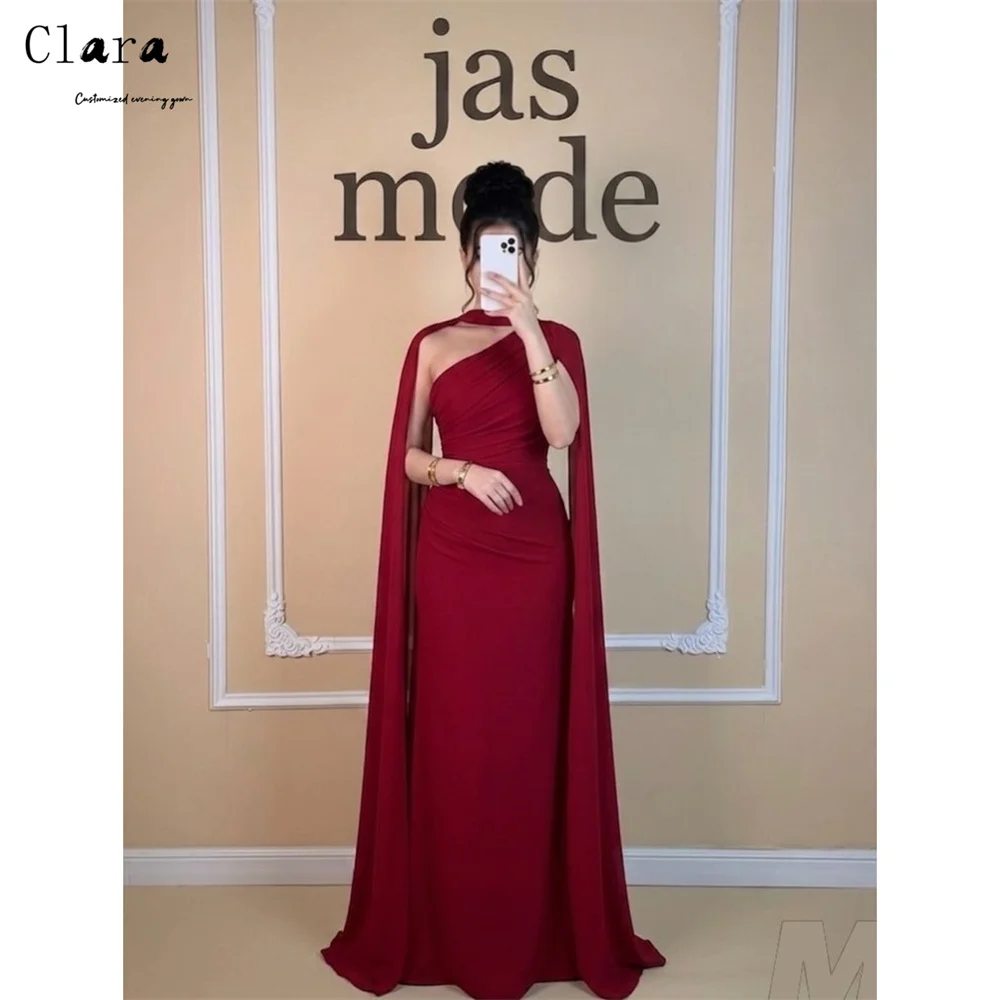 

Clara Custom Red One-shoulder Off-shoulder Fishtail Elegant Women's Dresses for Wedding Party Evening Dresses 2026 Luxury Dress
