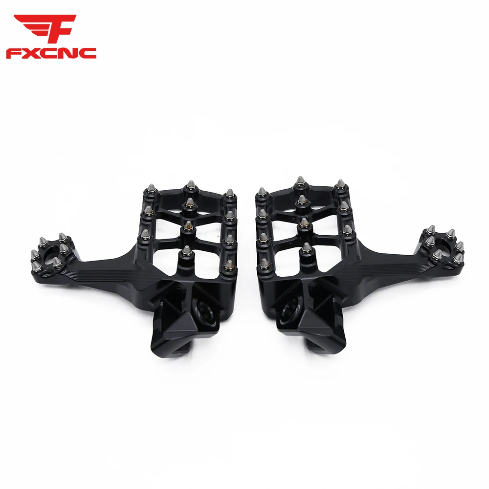 

For 300 EXC 2024 2025 CNC Dirt Pit Pivot Bike Shark Tooth Foot Pegs Footpegs Footrests Pedals