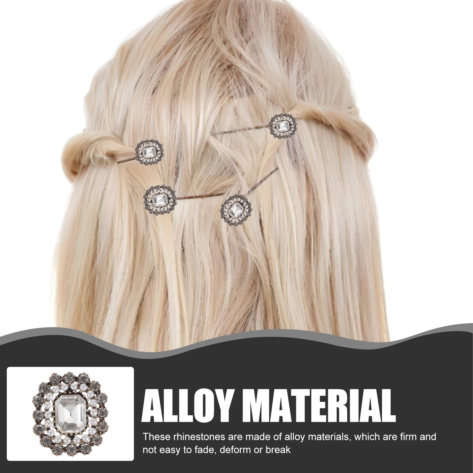 

10Pcs Shiny Rhinestone Buttons Durable Flatback Rhinestones for DIY Projects Headbands Wedding Invitations Rhinestone Buttons