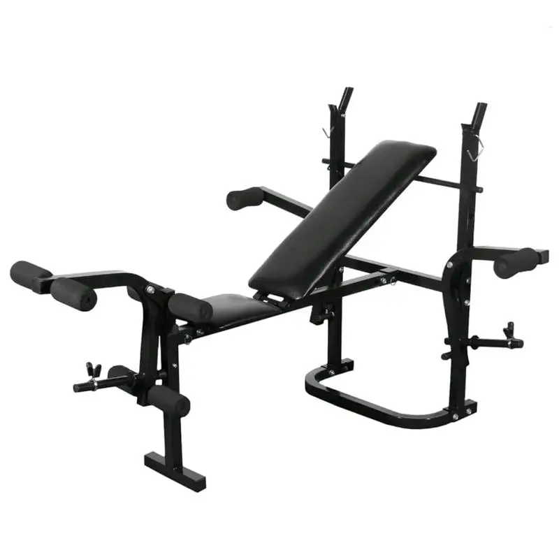 Picture 8: 30.5 kg Weight Bench with Storage, Barbell and Dumbbell Set