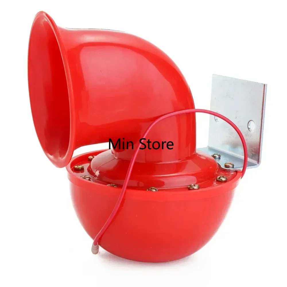 

Suitable for cars, motorcycles, trucks, boats, super loud 200dB 12V red electric horn air horn