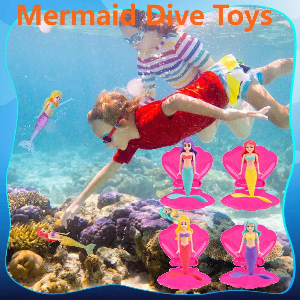 Zeemeermin Duikspeelgoed Kleurrijke Zeemeermin Zwembad Badspeelgoed Waterspeelgoed Zwembadspellen Accessoires voor kinderen Jongens Meisjes Tieners Volwassen