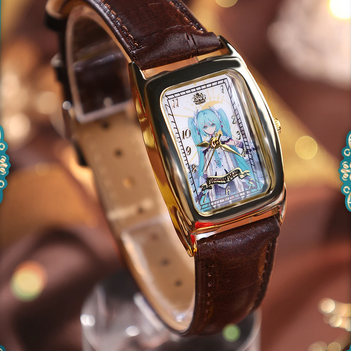 أزياء السيدات كوارتز ساعة تأثيري أنيمي هاتسون ميكو اللوحة نمط ساعات المعصم للماء ووتش هدية جميلة