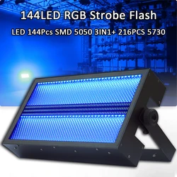 Professionele 144 Led Strobe Flitslicht Geluid Dmx512 Control Stage Disco Dj Disco Home Party Ktv Bruiloft Verlichting Effect