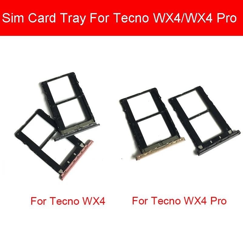 

Лоток для SIM-карты для Tecno WX4, адаптер для карт для Tecno WX4 Pro, держатель слота для SIM-карты, запасные части