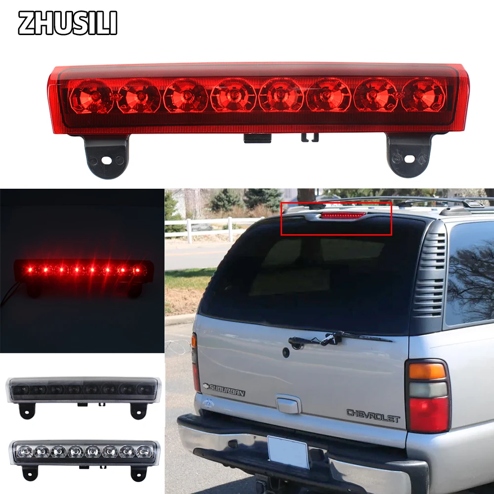 1x For 2000 - 2006 Chevrolet Suburban Chevy Tahoe GMC Yukon LED 3rd Third Brake Lights Truck Pickup Cargo High Mount Stop Lamp