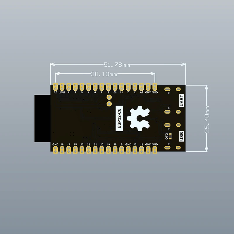"Placa central ESP32 WiFi + Bluetooth Compatible con Arduino, ESP32-C6 integrada con memoria Flash de 16MB y N16R2