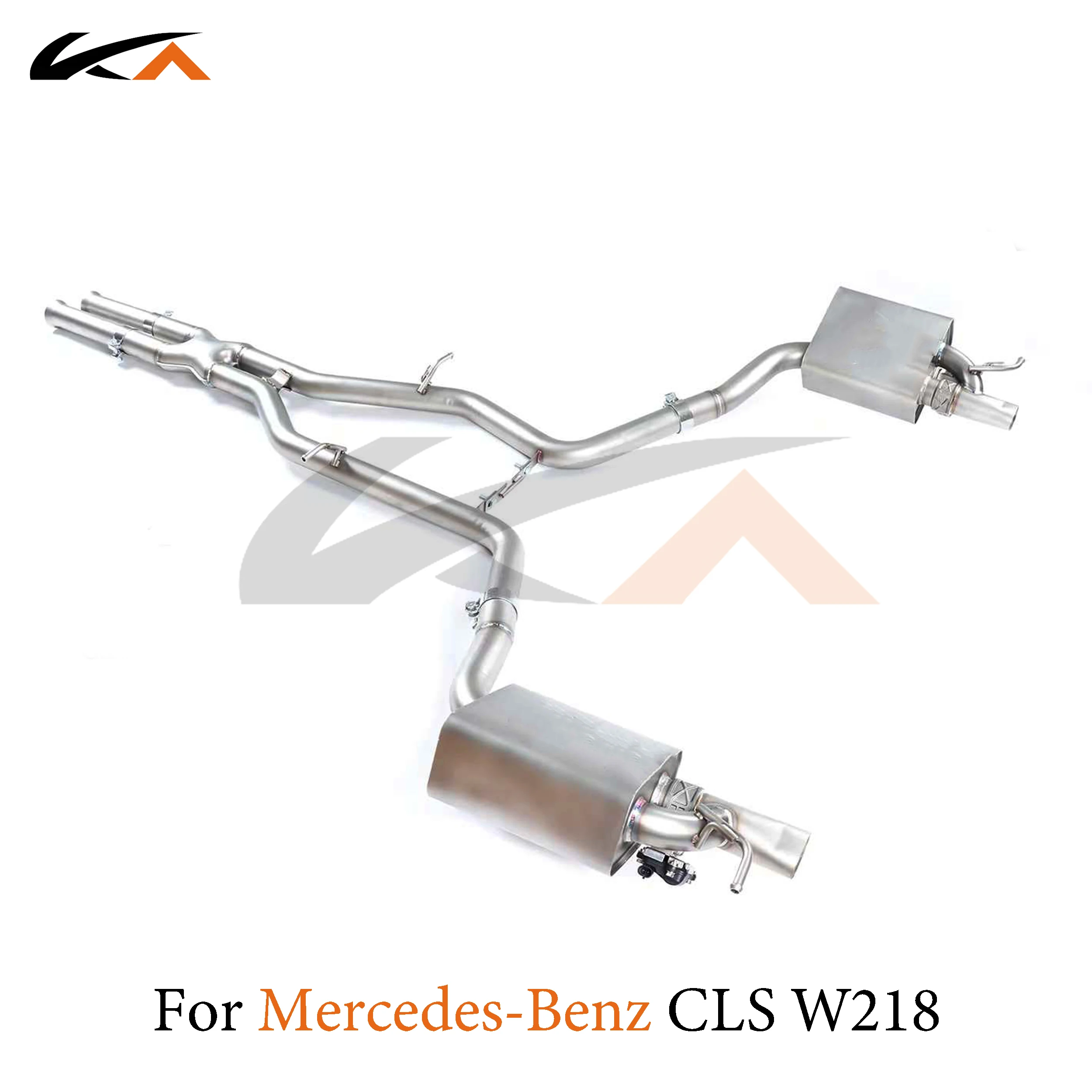 KA Tuning exhaust system stainless catback for Mercedes-Benz CLS300 CLS320 CLS350 W218 3.0T rear section muffler valve